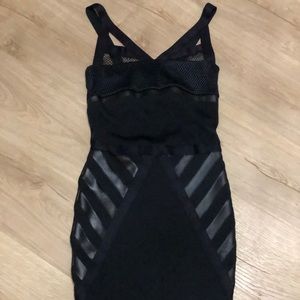 Bebe black bandage dress